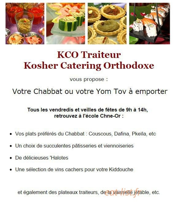 Kco Traiteur — carte page 1
