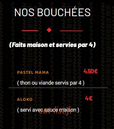 Kem’Eat — carte page 1