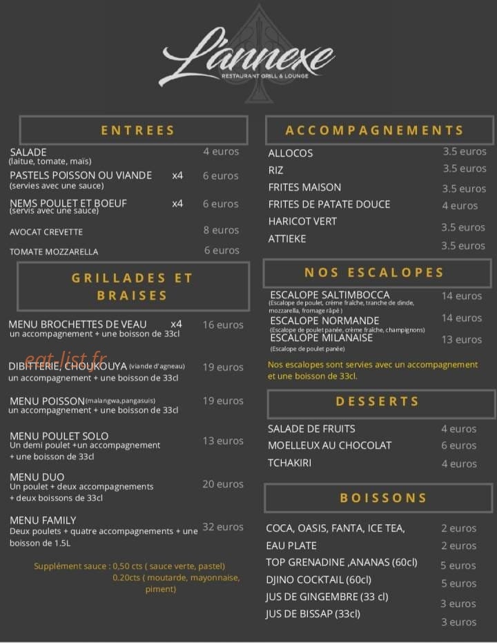 L'Annexe — carte page 1