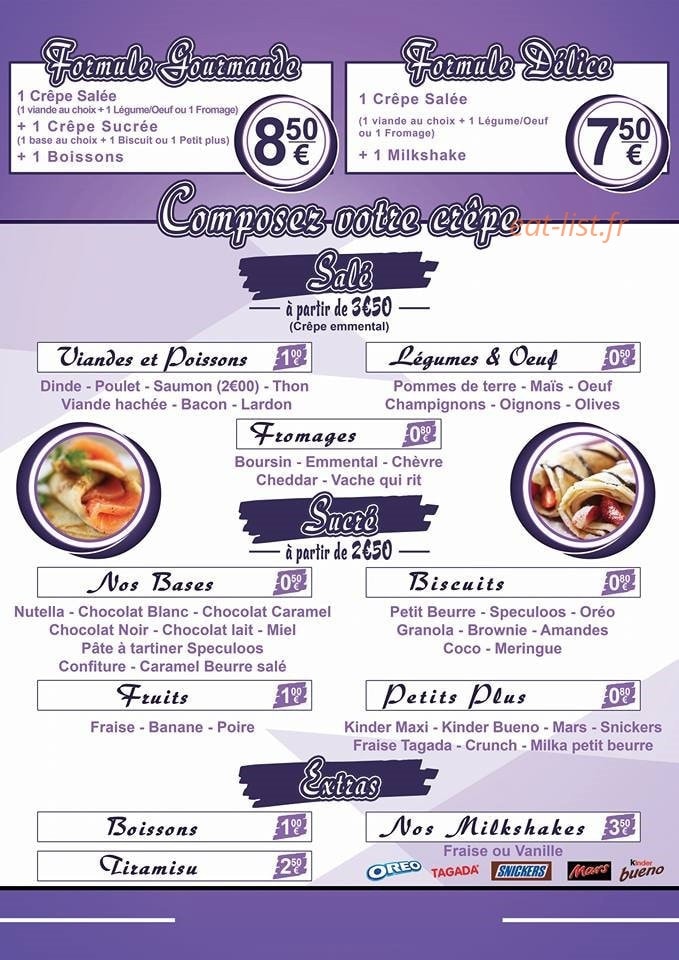 La Crêpe — carte page 2