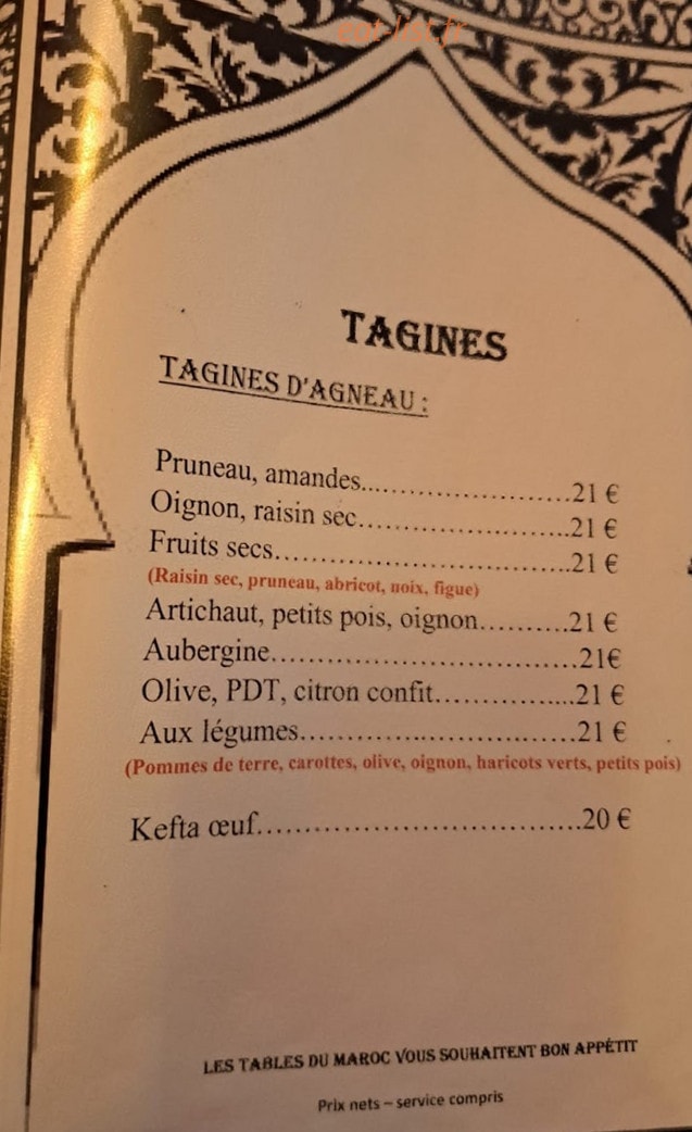 Les Tables du Maroc — carte page 2