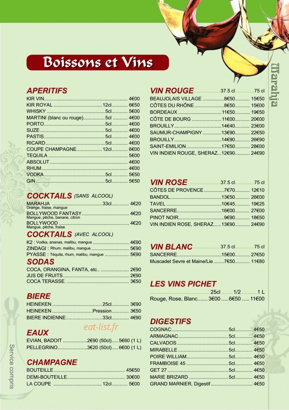 Marahja — carte page 11