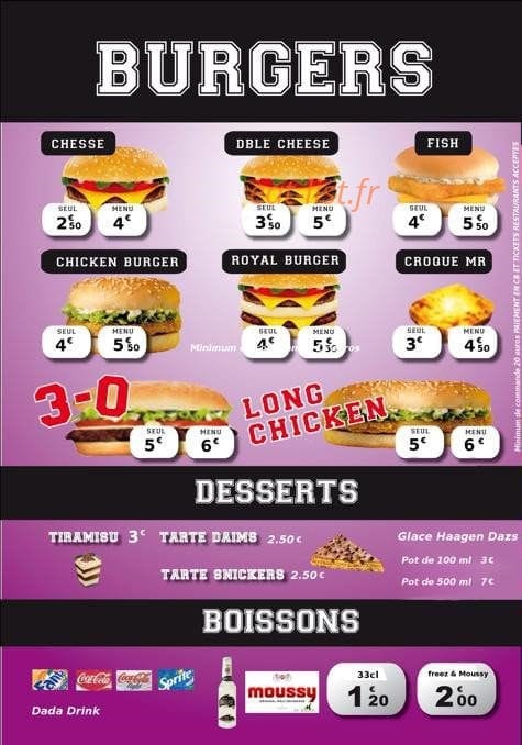 N 10 burger — carte page 4