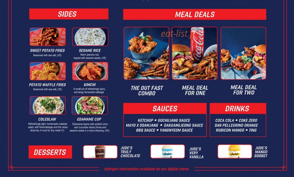 Out Fry — carte page 2