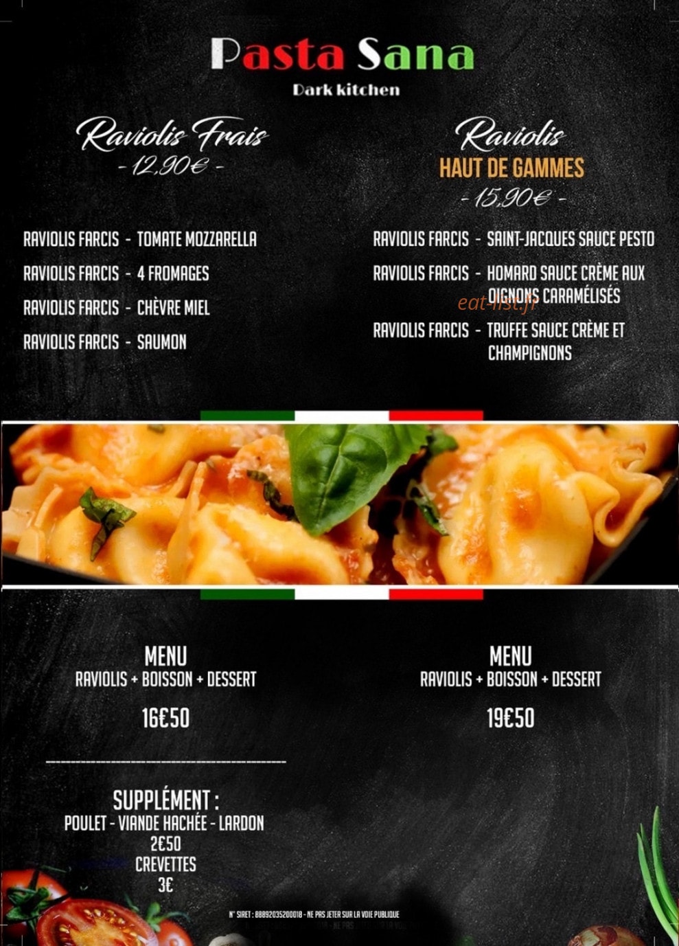 Pasta Sana — carte page 3