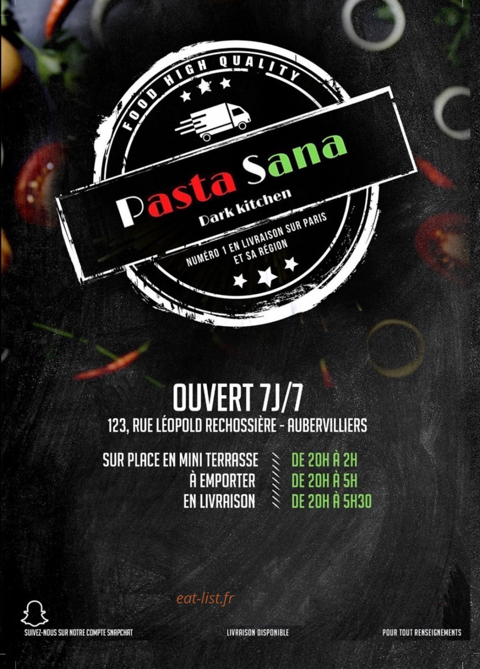 Pasta Sana — carte page 1