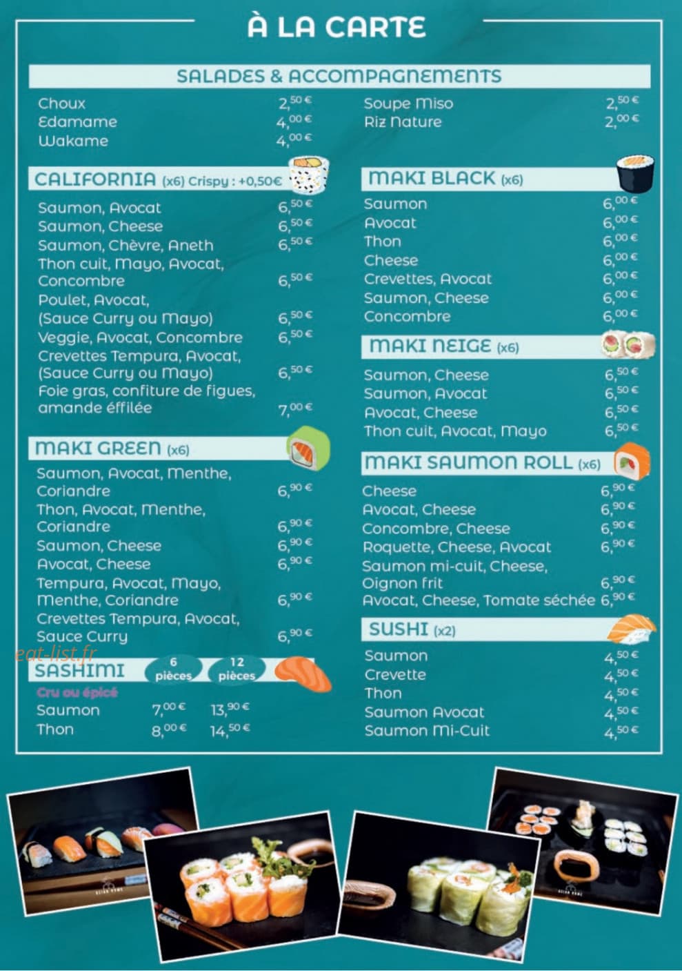 Asian Home — carte page 2