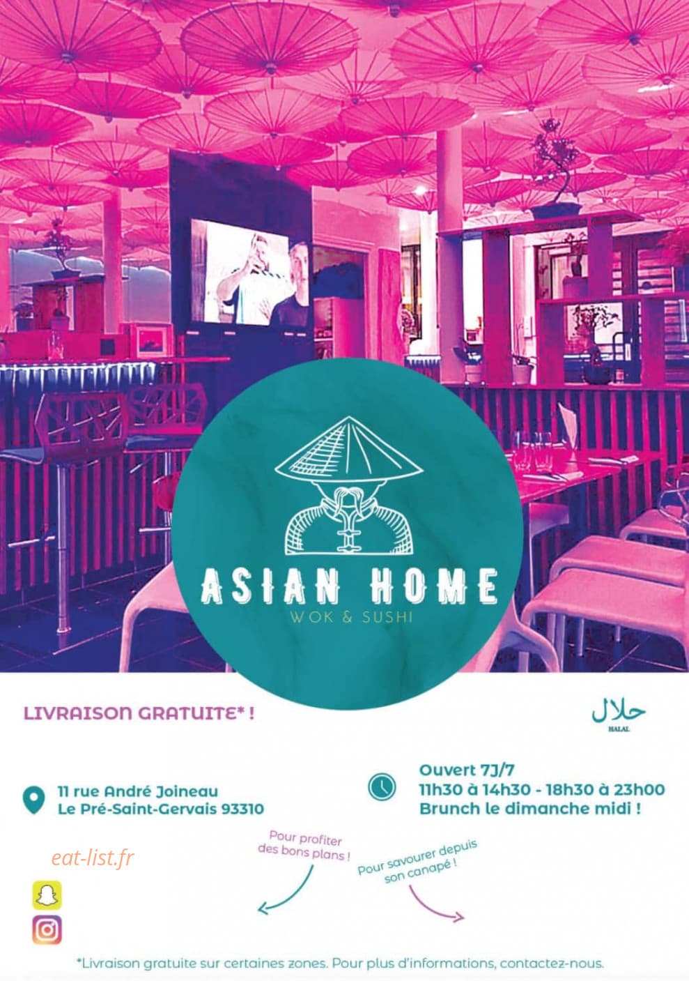 Asian Home — carte page 1