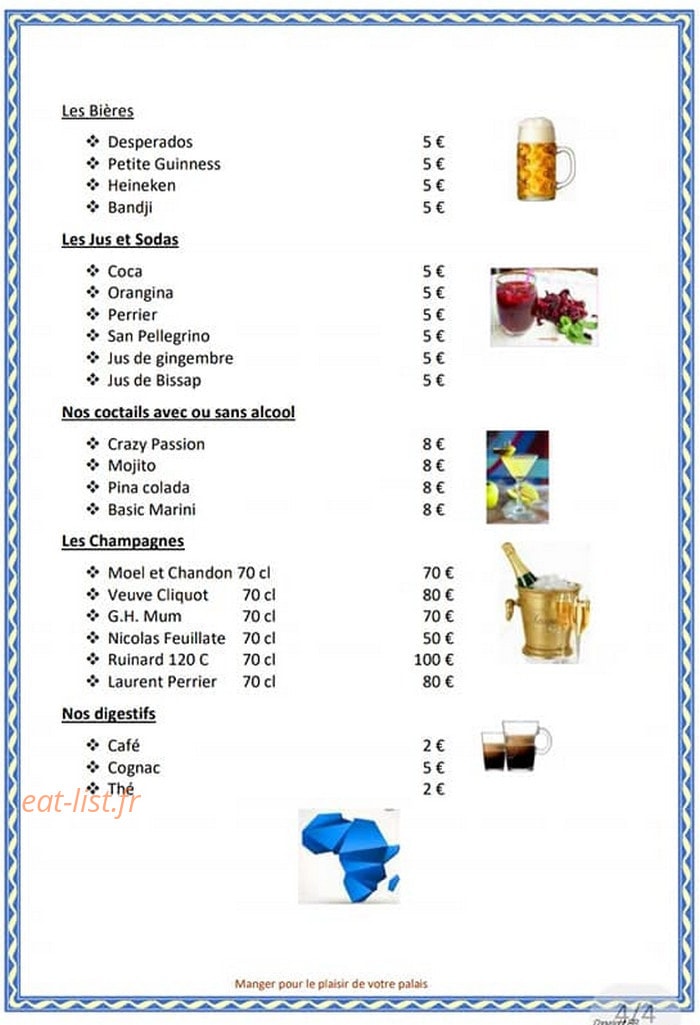 chez sabine — carte page 4