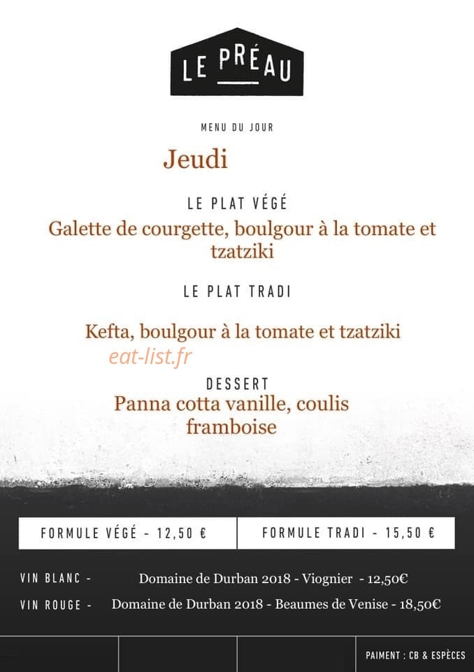 Le Préau — carte page 1