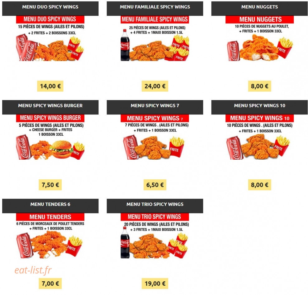 Milano Pizza Chicken Corner — carte page 4