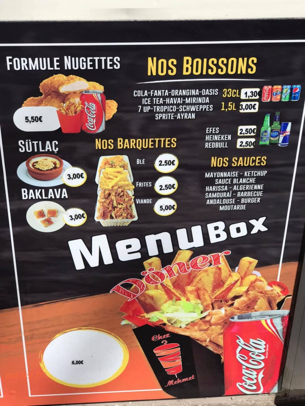 Restaurant Istanbul Chez memet — carte page 4