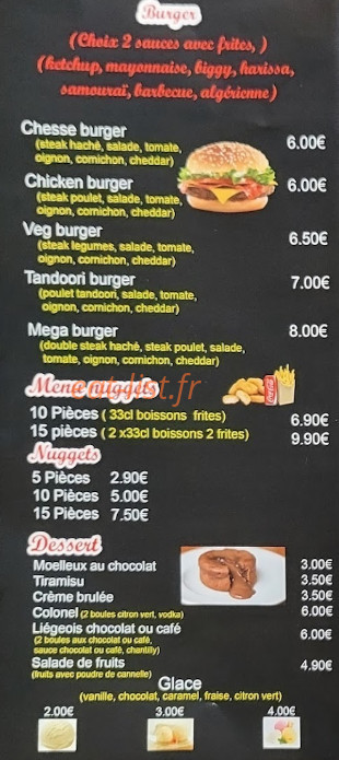 Restaurant lilas — carte page 5