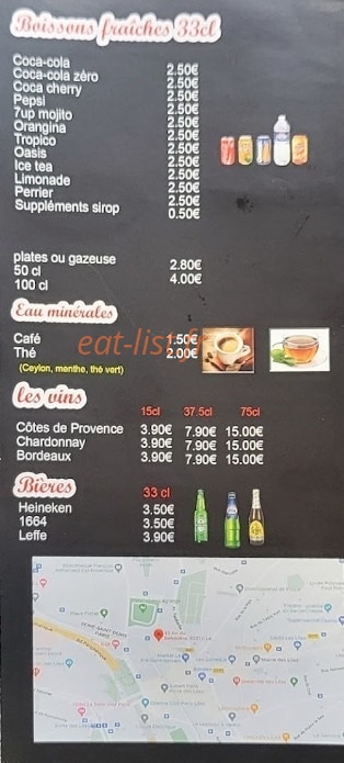 Restaurant lilas — carte page 6