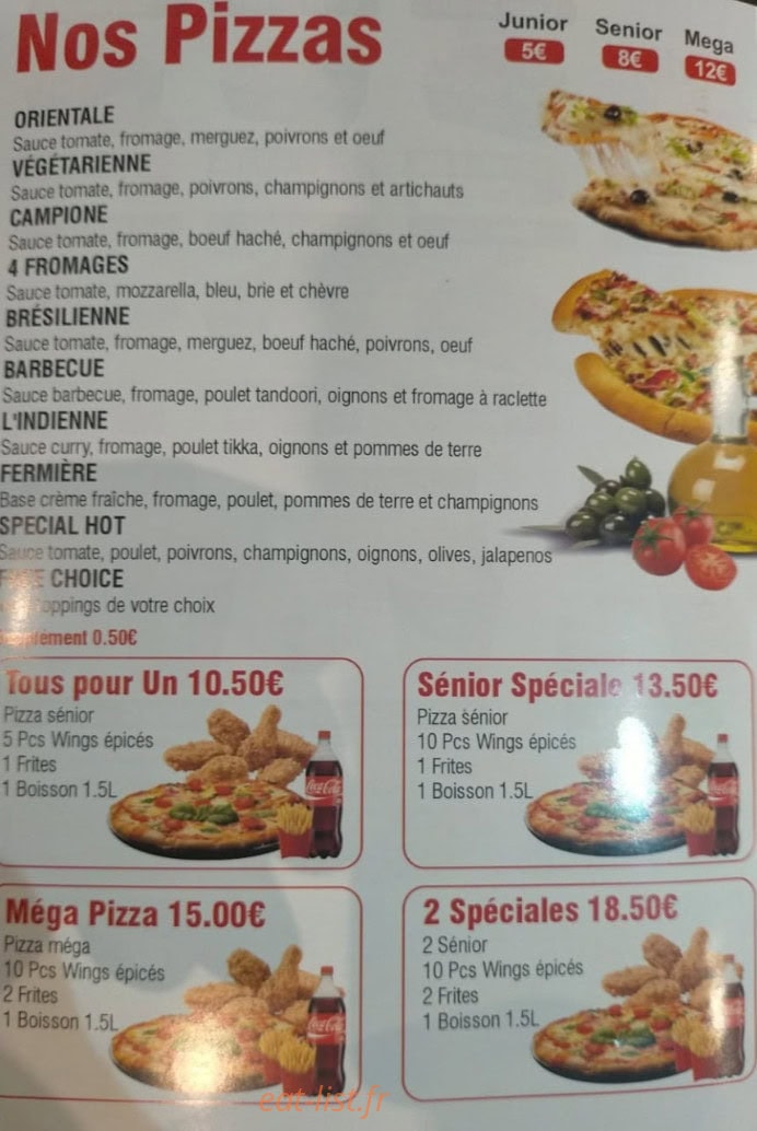 Chicken Pavillon — carte page 3