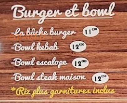 La buche — carte page 2