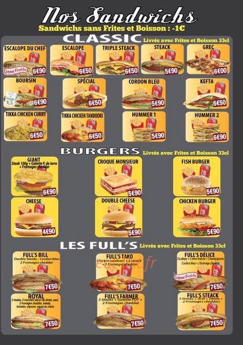 Le Bienvenue — carte page 3