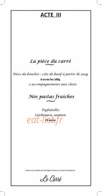 Le carré — carte page 3