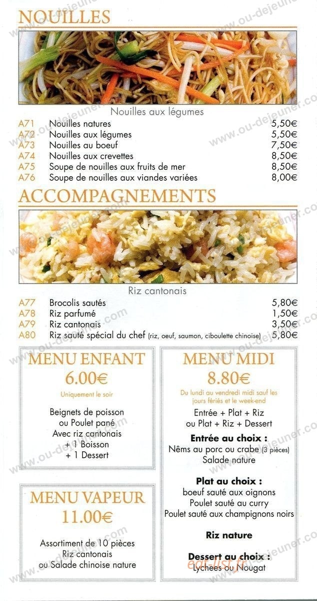 Le Mandarin — carte page 5