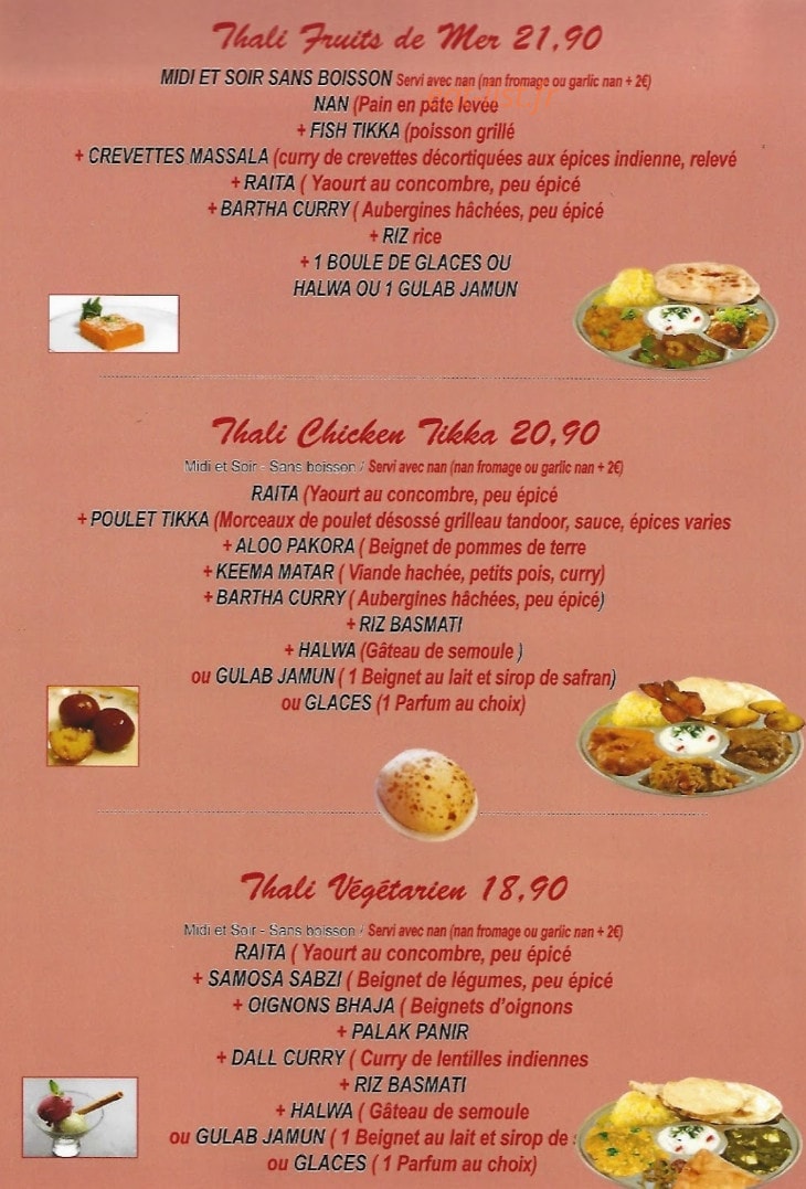 Les Délices Du Kashmir — carte page 6