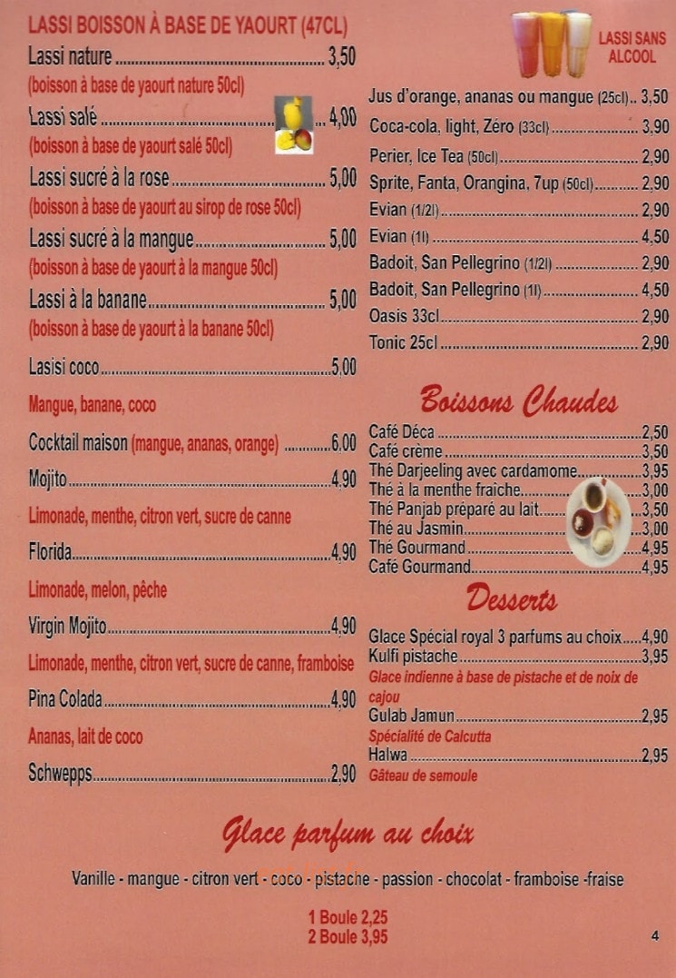 Les Délices Du Kashmir — carte page 3