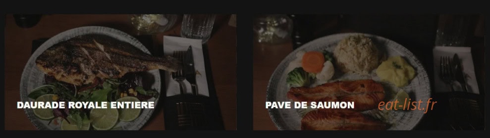 Carte et menu de Mara Steakhouse à Les Pavillons Sous Bois — Les poissons