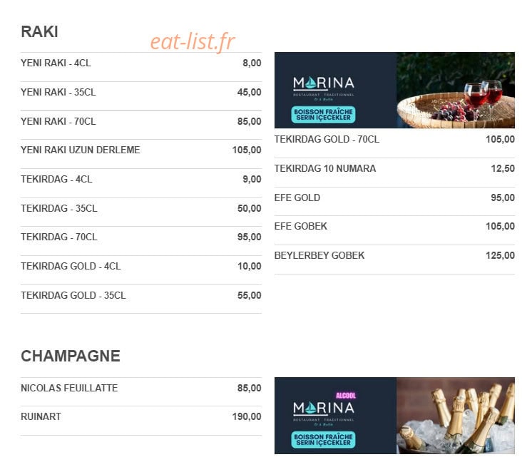 Marina — carte page 10