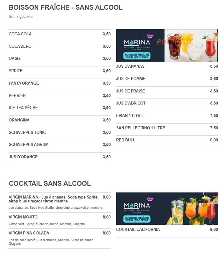 Marina — carte page 6