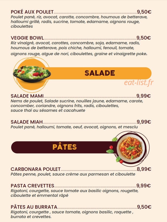 Rapide Burger & Sushi — carte page 3