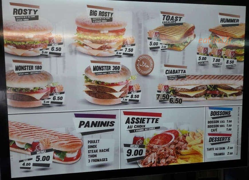 Street Burger — carte page 5