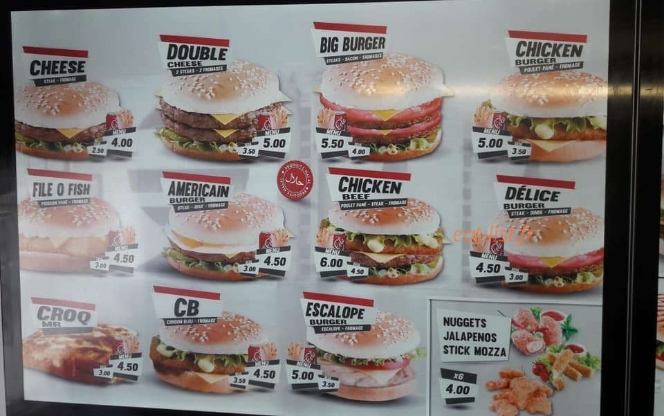 Street Burger — carte page 6