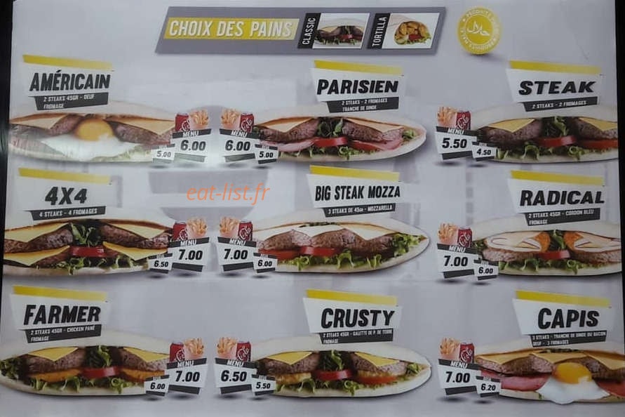Street Burger — carte page 3