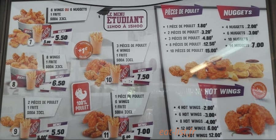 Street Burger — carte page 2