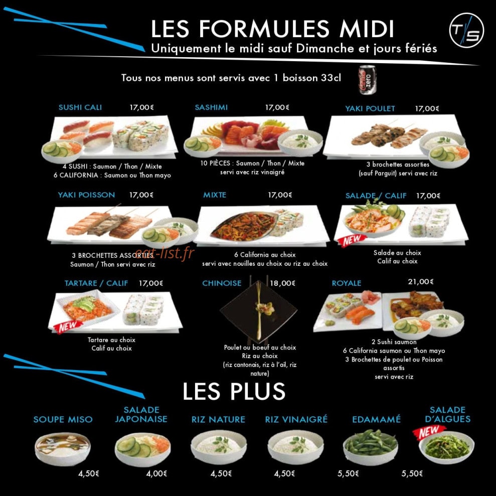 Thai Sushi — carte page 2