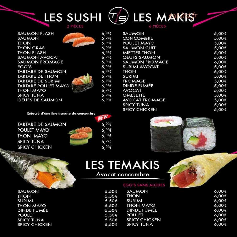 Thai Sushi — carte page 7