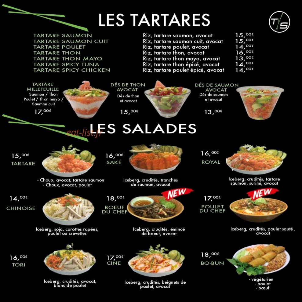 Thai Sushi — carte page 4