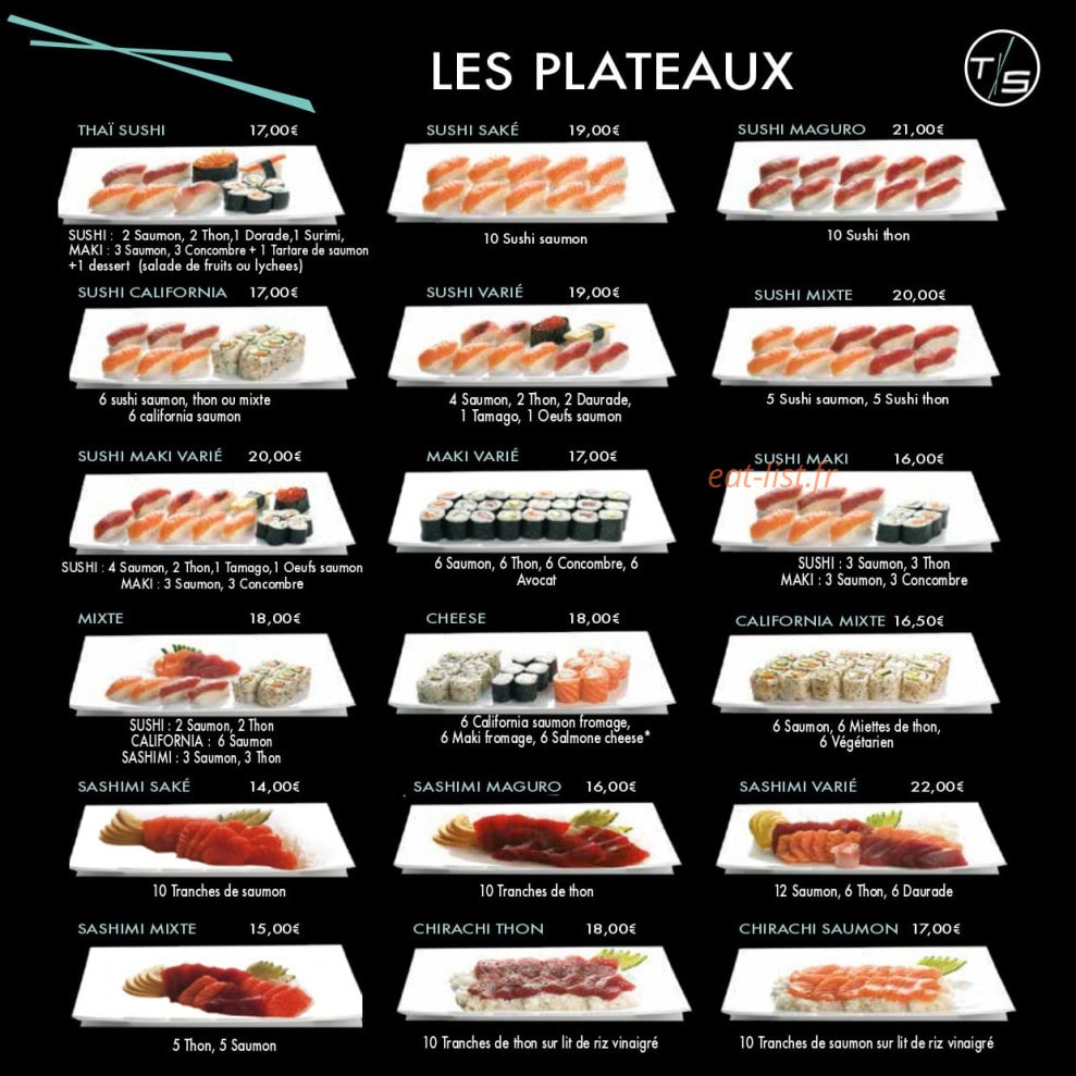 Thai Sushi — carte page 3