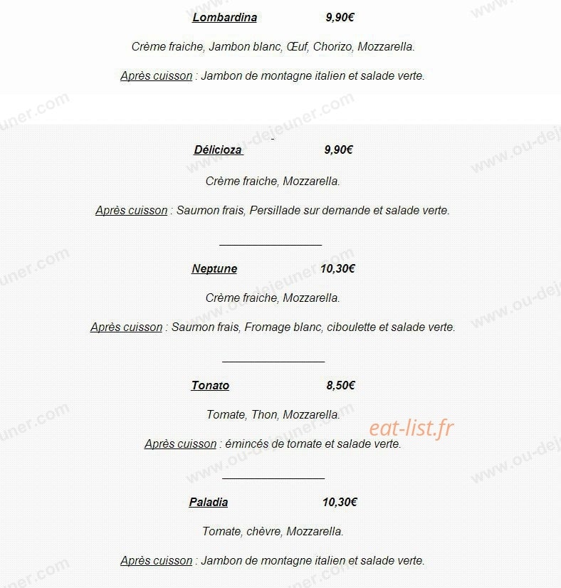 A Toutes Faims — carte page 5