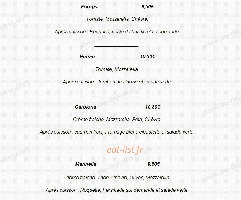 A Toutes Faims — carte page 6