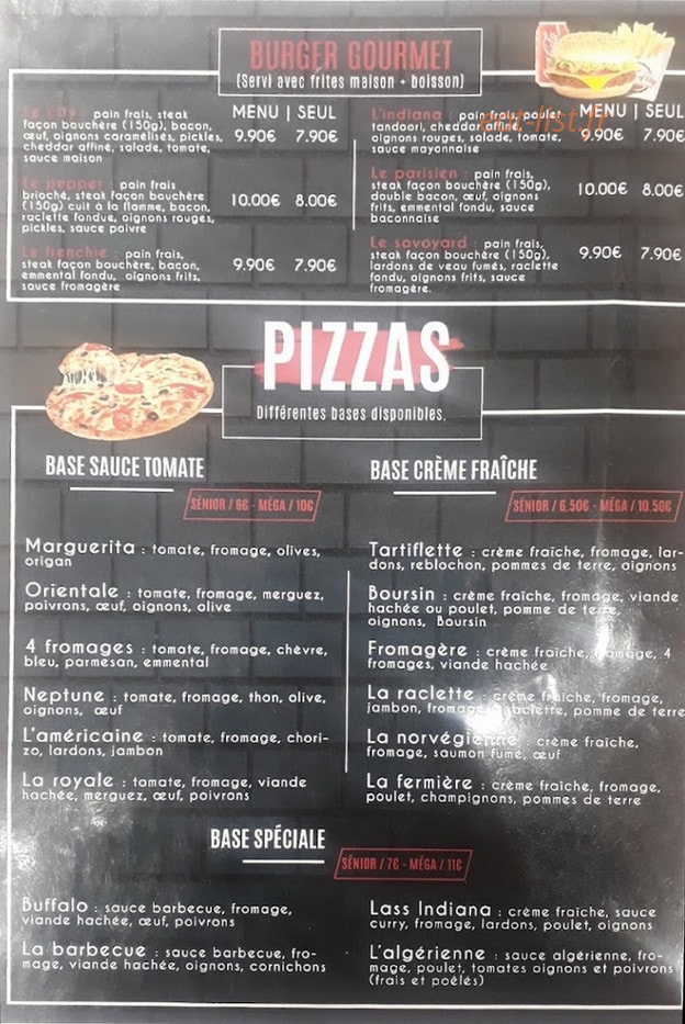 Burger of city — carte page 2