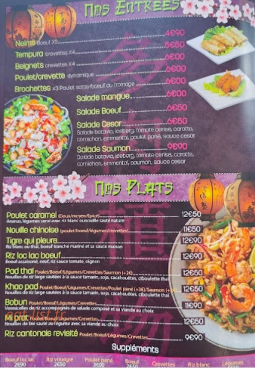 Jap's Thaïm — carte page 1