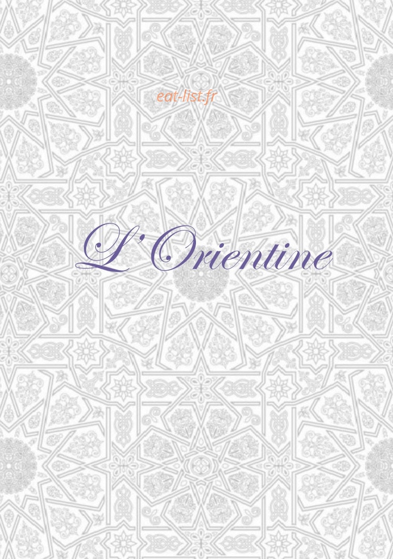 L'orientine — carte page 1