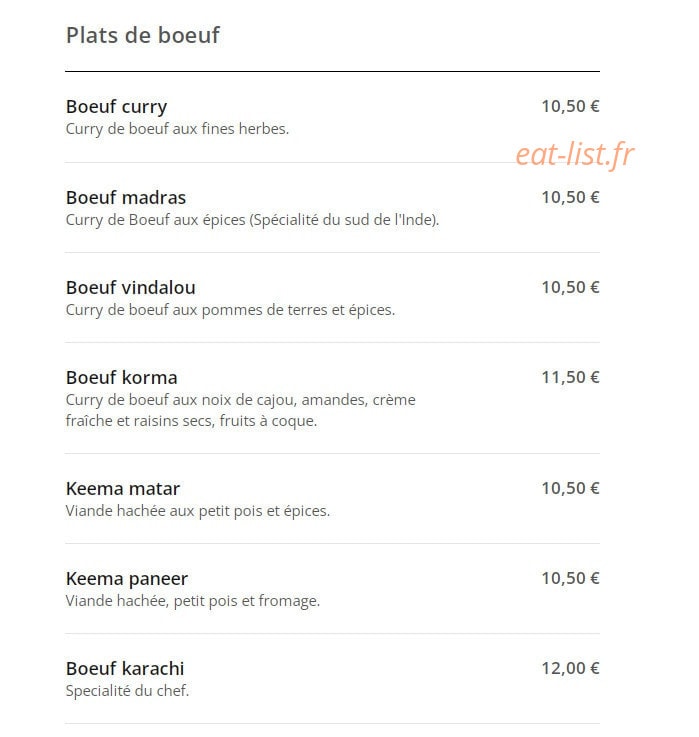 Palais De L’inde — carte page 4