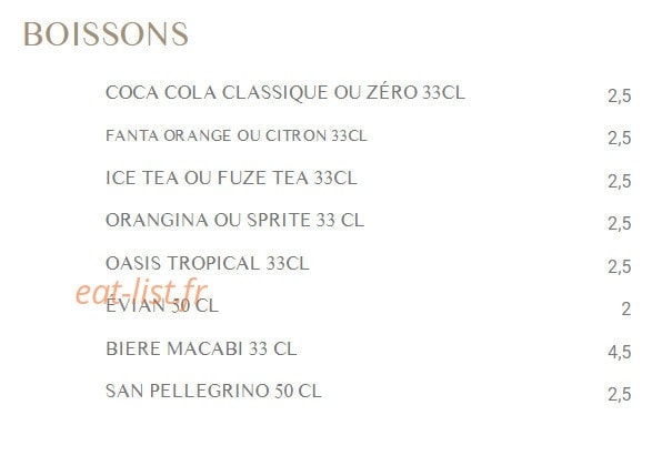 Grill bar — carte page 9