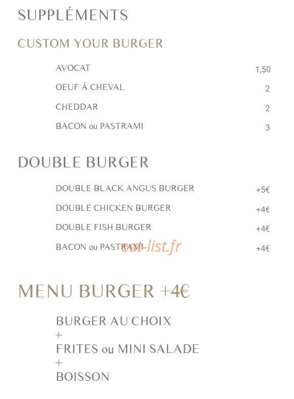 Grill bar — carte page 3
