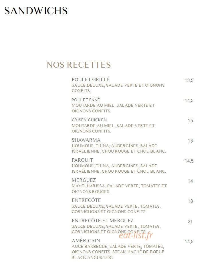 Grill bar — carte page 4
