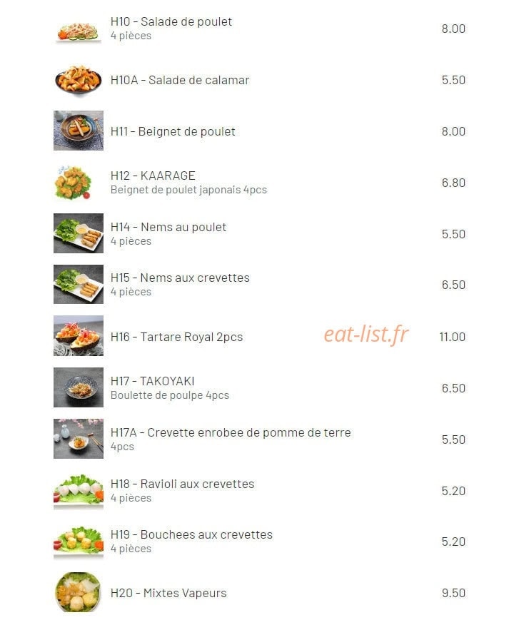 Ichiban — carte page 2