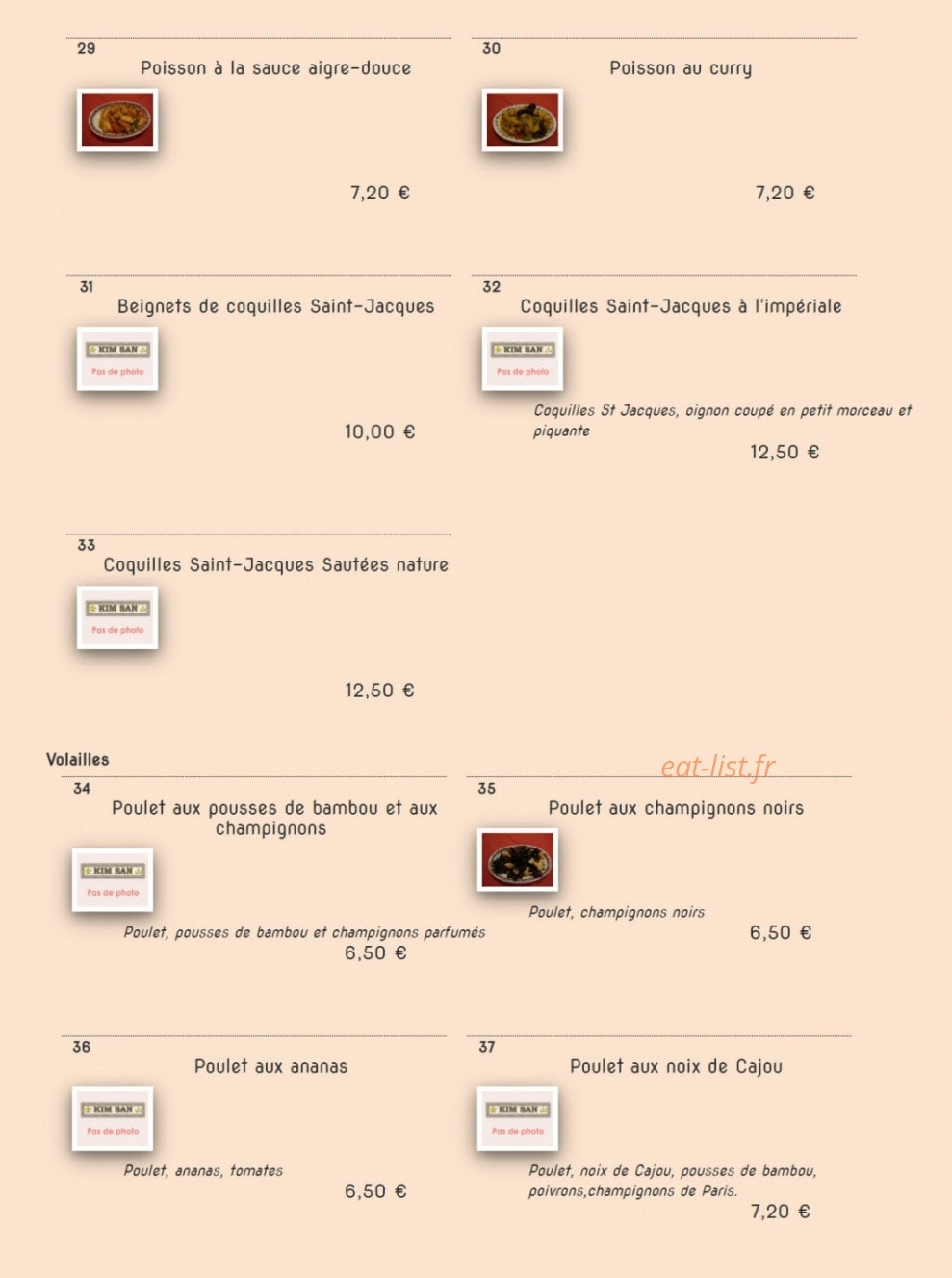 Kim San — carte page 4