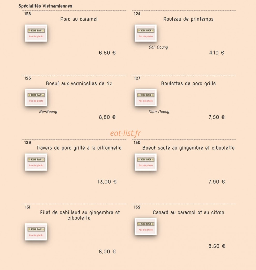 Kim San — carte page 10