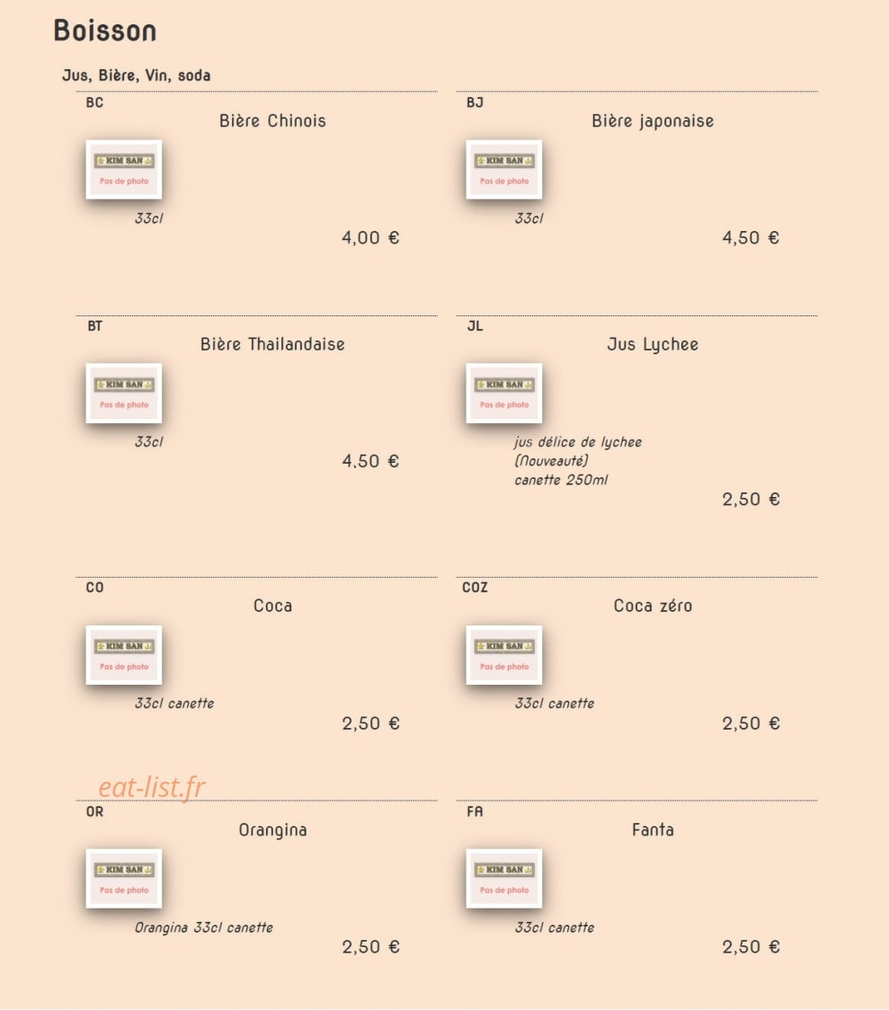 Kim San — carte page 26